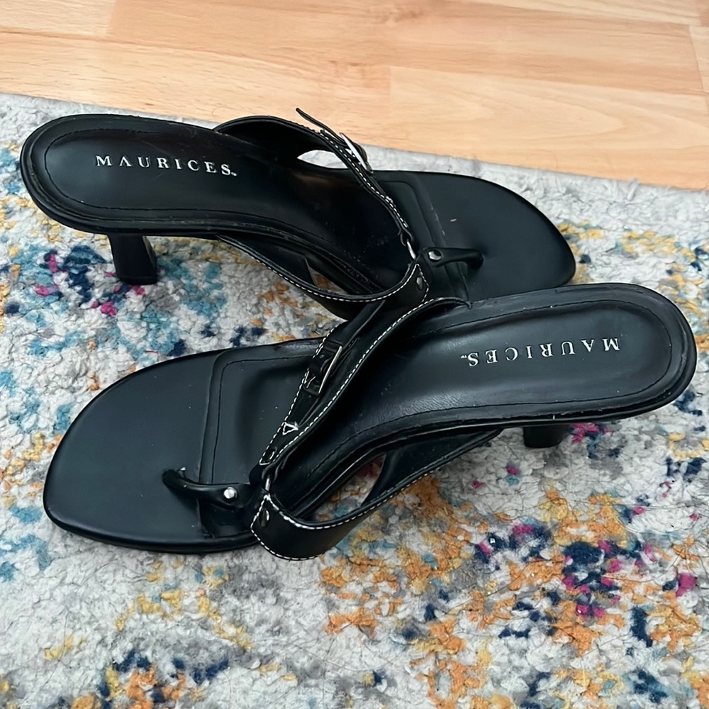Open toed low heels